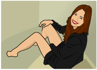 woman sitting