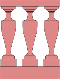 Greek balustrade