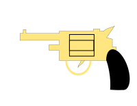 Gun. Pistol.