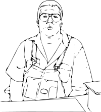Man at Desk