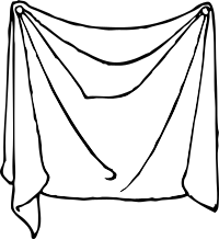 draped sheet