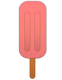 Strawberry popsicle.
