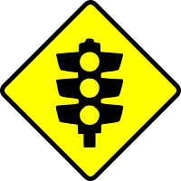 caution-traffic lights