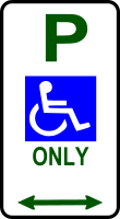 sign-disabled parking