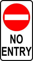 sign-no entry