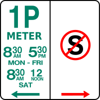 sign-parking and no standing