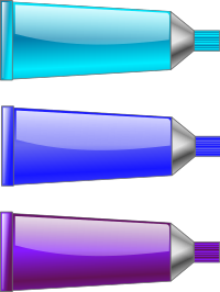 Color tube Blue Purple Cyan