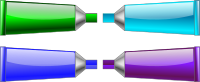 Color tube Green Blue Purple Cyan