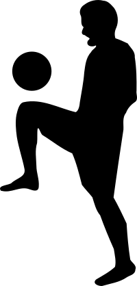 Freestyle soccer silhouette