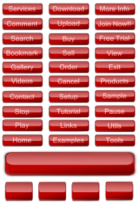 Red Glossy Buttons 2