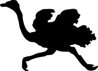 ostrich silhouette