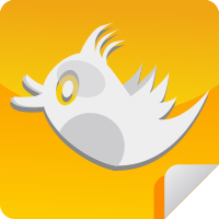 Orange Bird Icon 