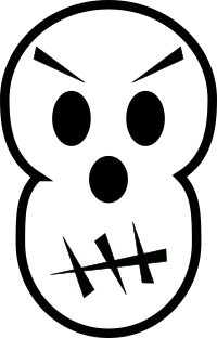 Angry skull