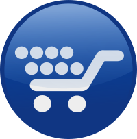 shopping cart-blue