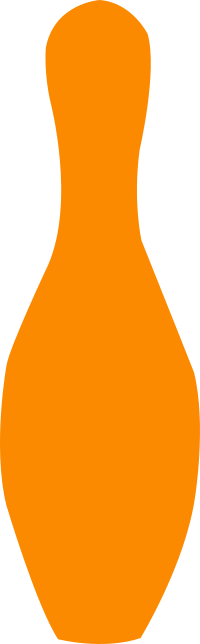 bowling pin orange