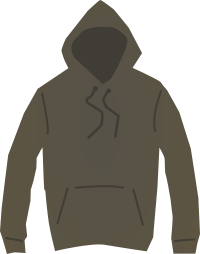 Brown hooded jumper