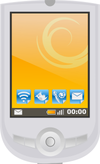 Modern PDA with apps