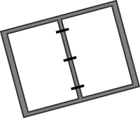 office-diary-line drawing