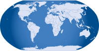 Blue World Map