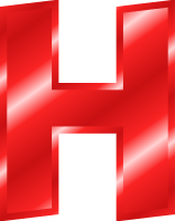 Effect Letters Alphabet red