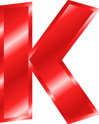 Effect Letters Alphabet red