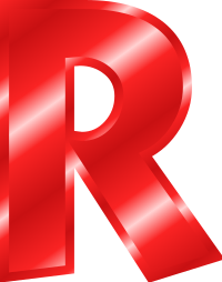 Effect Letters Alphabet red