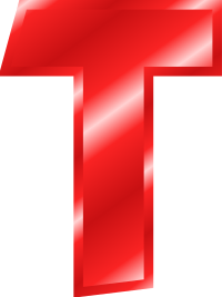 Effect Letters Alphabet red