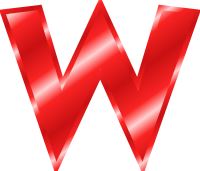 Effect Letters Alphabet red