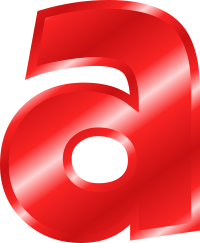 Effect Letters Alphabet red