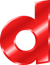 Effect Letters Alphabet red