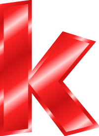 Effect Letters Alphabet red