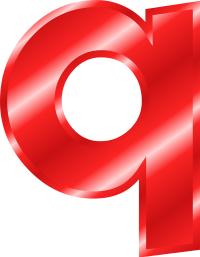 Effect Letters Alphabet red