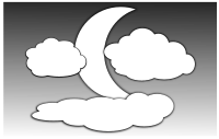 Clouds and the Moon 2