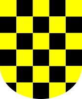 Award with yellow-black board