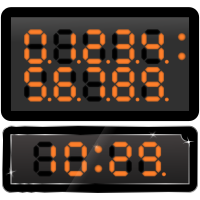 7-segments clock