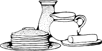breakfast with pancakes