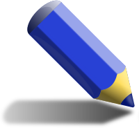 Blue pencil