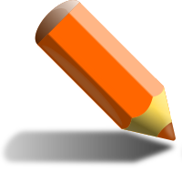 Orange pencil