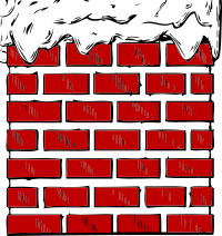 Chimney with snow