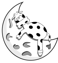 Vaca en la luna