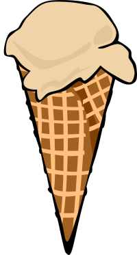 Fast Food, Desserts, Ice Cream Cones, Waffle, Single