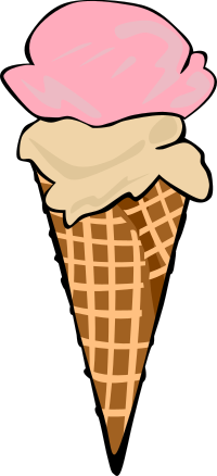 Fast Food, Desserts, Ice Cream Cones, Waffle, Double