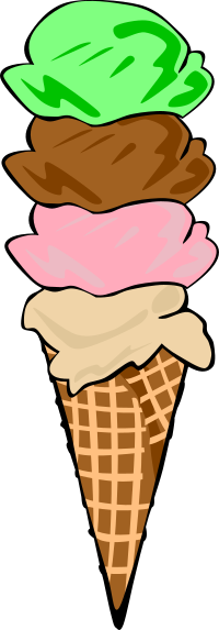 Fast Food, Desserts, Ice Cream Cones, Waffle, Quad