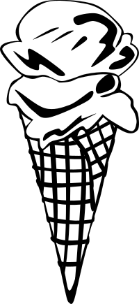 Fast Food, Desserts, Ice Cream Cones, Waffle, Double