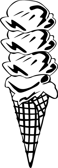 Fast Food, Desserts, Ice Cream Cones, Waffle, Quad