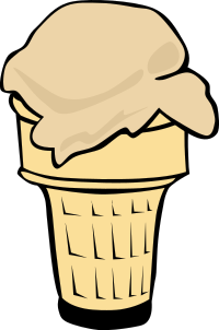 Fast Food, Desserts, Ice Cream Cone, Single