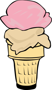 Fast Food, Desserts, Ice Cream Cone, Double