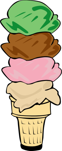 Fast Food, Desserts, Ice Cream Cone, Quad