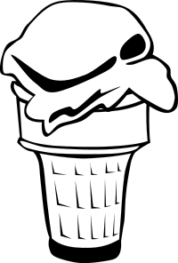Fast Food, Desserts, Ice Cream Cone, Single