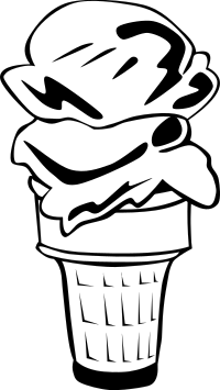 Fast Food, Desserts, Ice Cream Cone, Double